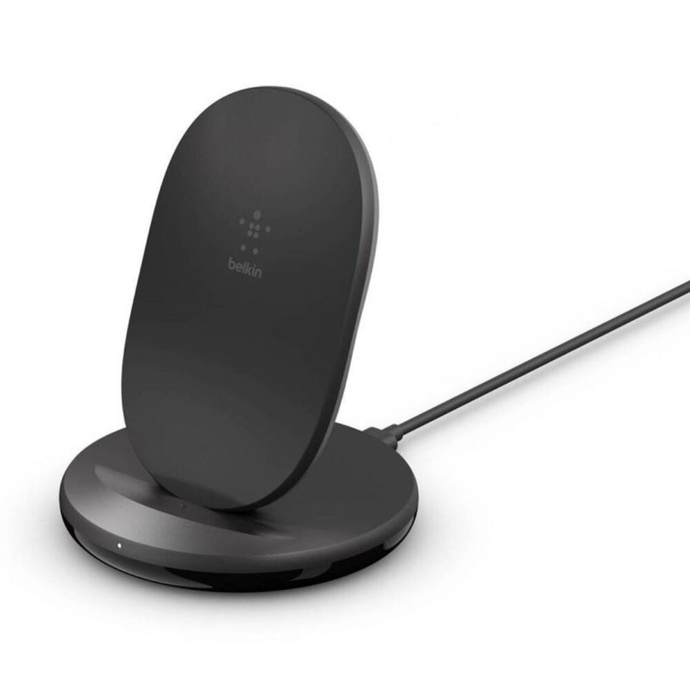 Belkin -  15W Qi Wireless Charging Stand - Black Black